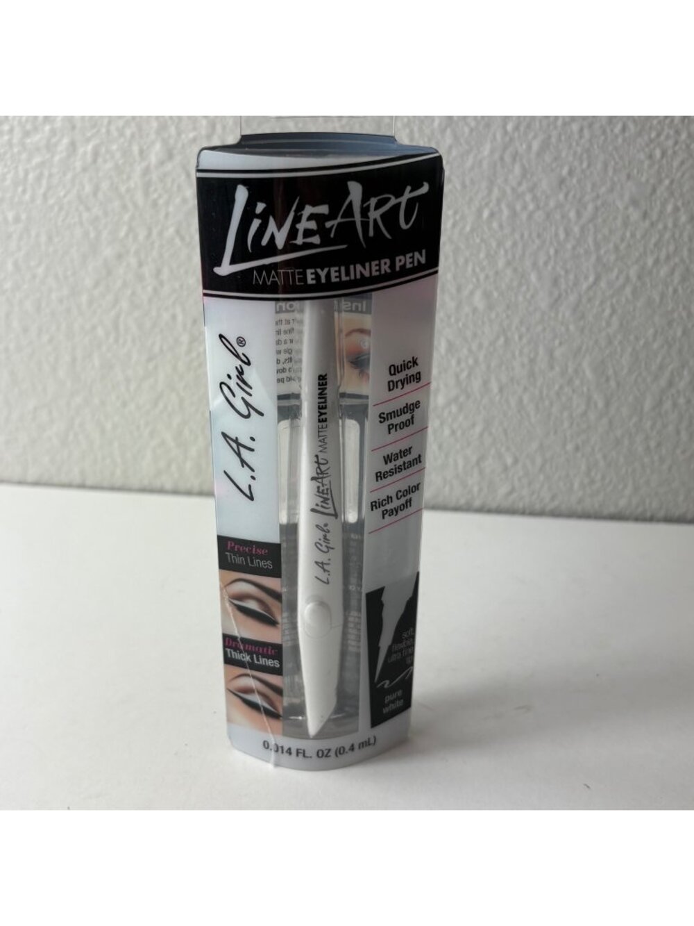 L.A. Girl Line Art Matte Eyeliner Pen Pure White New GLE715